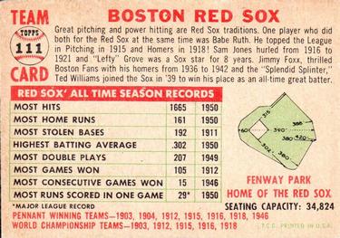 Boston Red Sox  baseball card collectible - Main Image 2