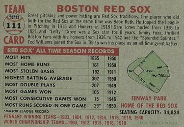 Boston Red Sox  baseball card collectible - Main Image 2
