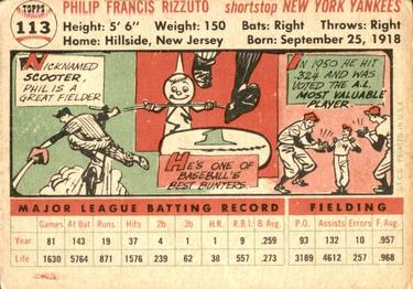 Phil Rizzuto  baseball card collectible - Main Image 2