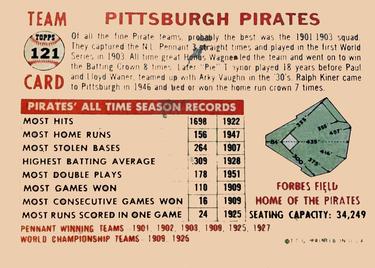 Pittsburgh Pirates  baseball card collectible - Main Image 2
