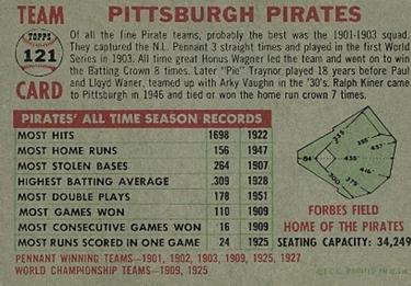 Pittsburgh Pirates  baseball card collectible - Main Image 2