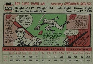 Roy McMillan  baseball card collectible - Main Image 2