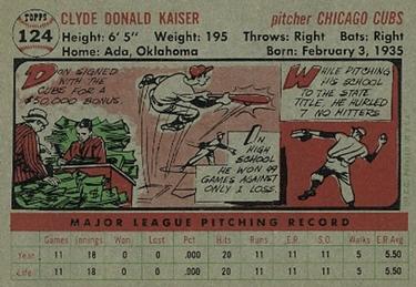 Don Kaiser  baseball card collectible - Main Image 2