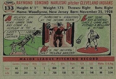 Ray Narleski  baseball card collectible - Main Image 2