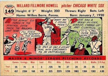 Dixie Howell  baseball card collectible - Main Image 2