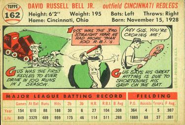 Gus Bell  baseball card collectible - Main Image 2