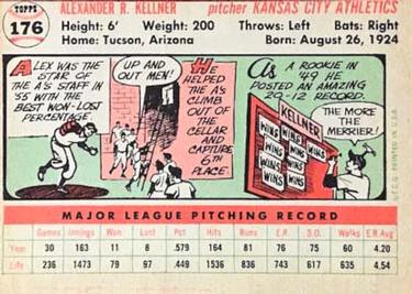 Alex Kellner  baseball card collectible - Main Image 2