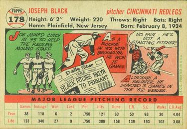 Joe Black  baseball card collectible - Main Image 2