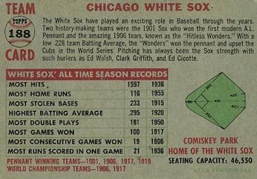 Chicago White Sox  baseball card collectible - Main Image 2