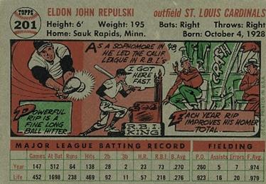 Rip Repulski  baseball card collectible - Main Image 2