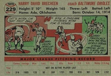 Harry Brecheen  baseball card collectible - Main Image 2