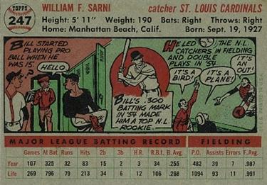 Bill Sarni  baseball card collectible - Main Image 2