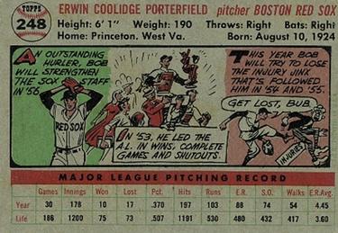 Bob Porterfield  baseball card collectible - Main Image 2