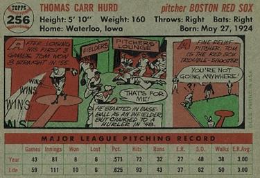 Tom Hurd  baseball card collectible - Main Image 2