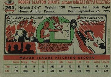Bobby Shantz  baseball card collectible - Main Image 2