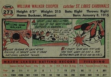 Walker Cooper  baseball card collectible - Main Image 2