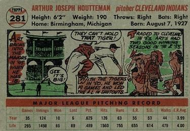 Art Houtteman  baseball card collectible - Main Image 2