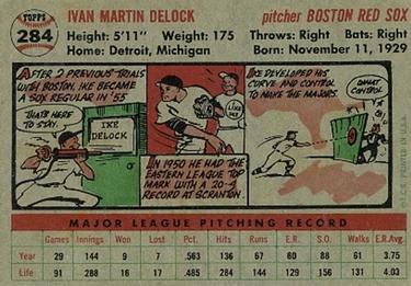 Ike Delock  baseball card collectible - Main Image 2