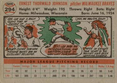 Ernie Johnson  baseball card collectible - Main Image 2