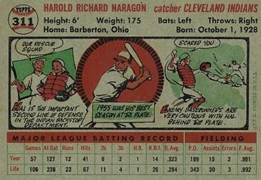 Hal Naragon  baseball card collectible - Main Image 2