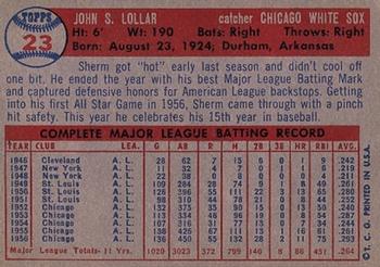 Sherm Lollar  baseball card collectible - Main Image 2