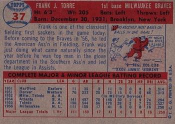 Frank Torre  baseball card collectible - Main Image 2
