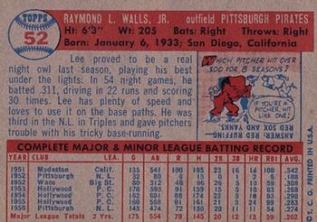 Lee Walls  baseball card collectible - Main Image 2