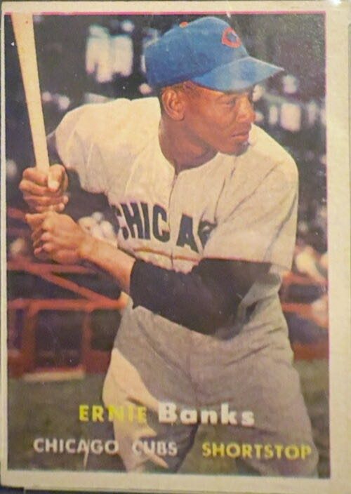 Ernie Banks  baseball card collectible - Main Image 3