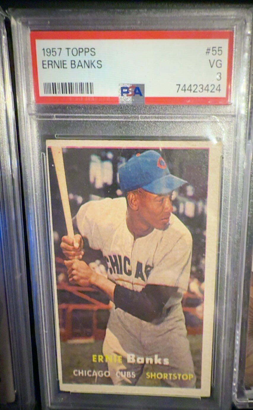 Ernie Banks  baseball card collectible - Main Image 4