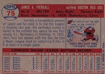 Jim Piersall  baseball card collectible - Main Image 2
