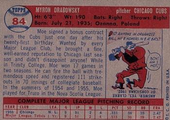 Moe Drabowsky  baseball card collectible - Main Image 2