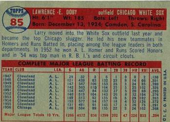 Larry Doby  baseball card collectible - Main Image 2