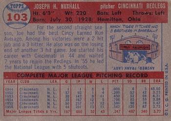 Joe Nuxhall  baseball card collectible - Main Image 2