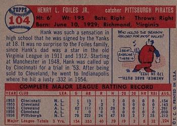Hank Foiles  baseball card collectible - Main Image 2