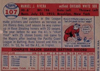 Jim Rivera  baseball card collectible - Main Image 2