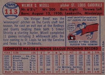 Wilmer Mizell  baseball card collectible - Main Image 2