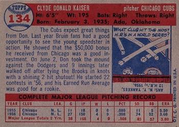 Don Kaiser  baseball card collectible - Main Image 2