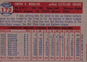 Gene Woodling  baseball card collectible - Main Image 2