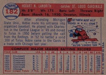 Hobie Landrith  baseball card collectible - Main Image 2