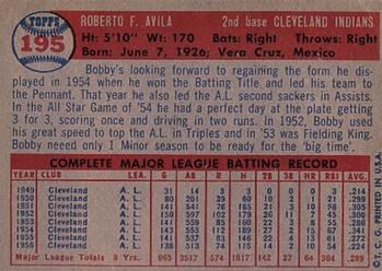 Bobby Avila  baseball card collectible - Main Image 2