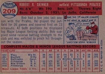 Bob Skinner  baseball card collectible - Main Image 2