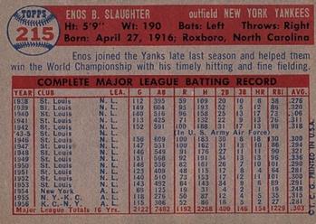 Enos Slaughter  baseball card collectible - Main Image 2