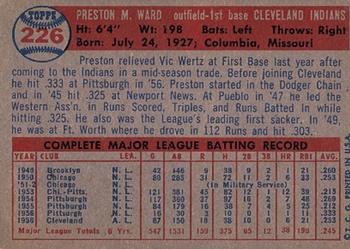 Preston Ward  baseball card collectible - Main Image 2