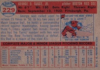 George Susce  baseball card collectible - Main Image 2
