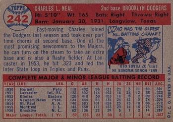 Charley Neal  baseball card collectible - Main Image 2