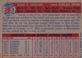 George Strickland  baseball card collectible - Main Image 2