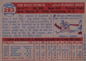 Wes Covington  baseball card collectible - Main Image 2