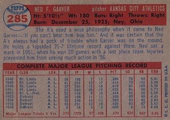 Ned Garver  baseball card collectible - Main Image 2