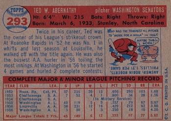 Ted Abernathy  baseball card collectible - Main Image 2