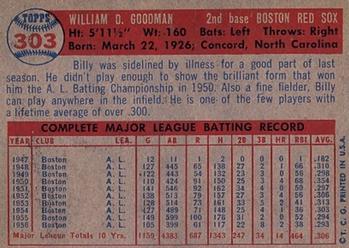 Billy Goodman  baseball card collectible - Main Image 2